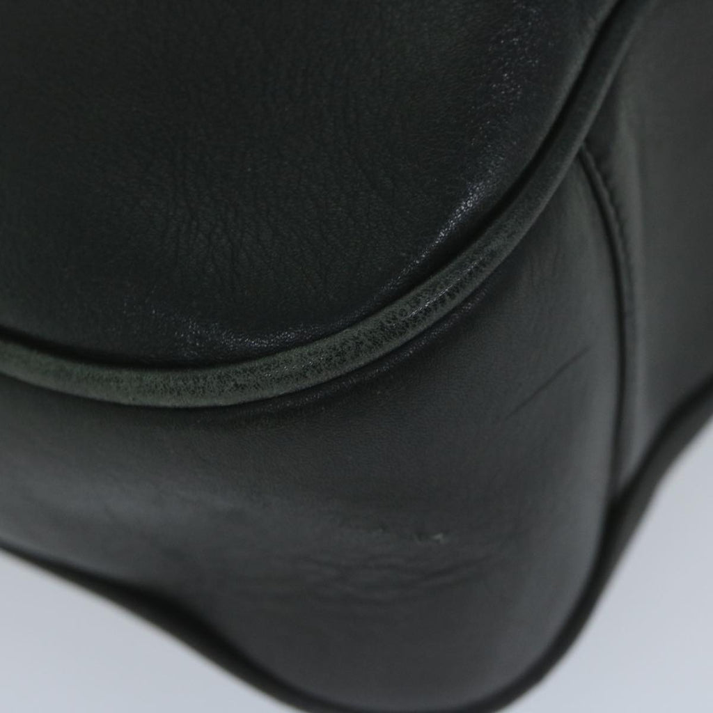 GUCCI Bamboo Shoulder Bag Leather Black 001 1577 yk9617