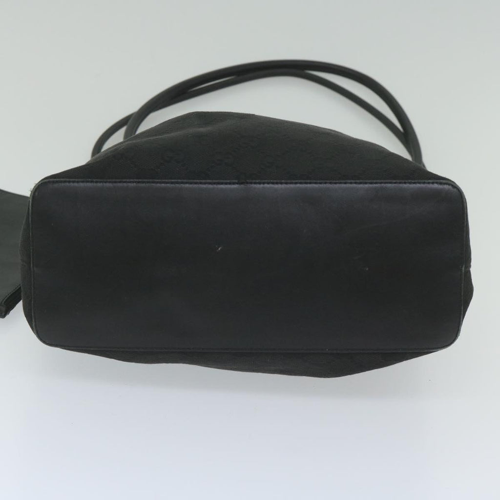 GUCCI GG Canvas Shoulder Bag Black 90644 yk9618
