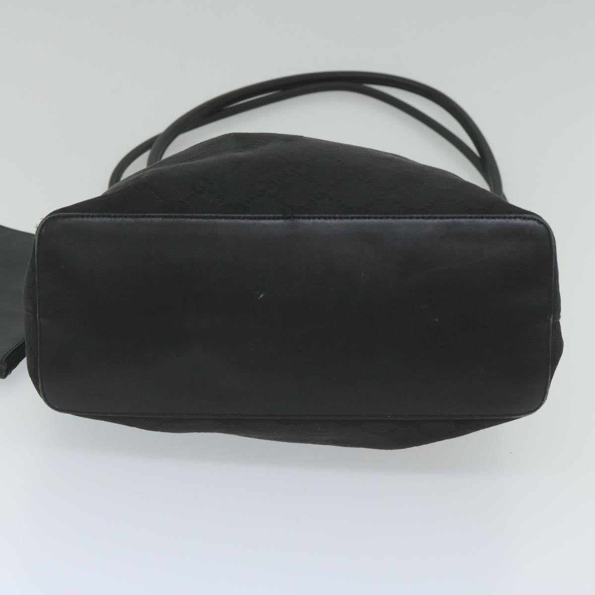 GUCCI GG Canvas Shoulder Bag Black 90644 yk9618