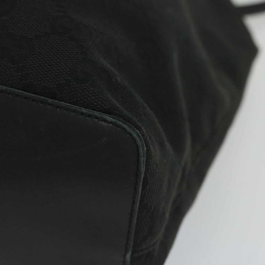 GUCCI GG Canvas Shoulder Bag Black 90644 yk9618