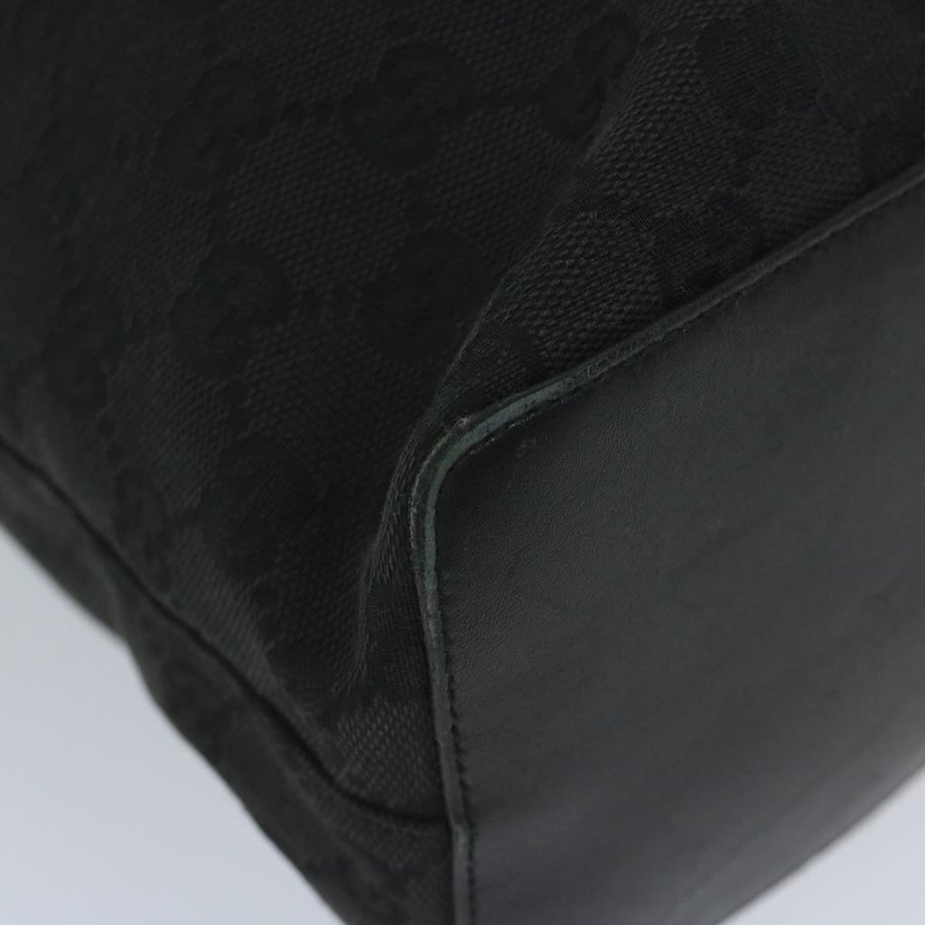 GUCCI GG Canvas Shoulder Bag Black 90644 yk9618