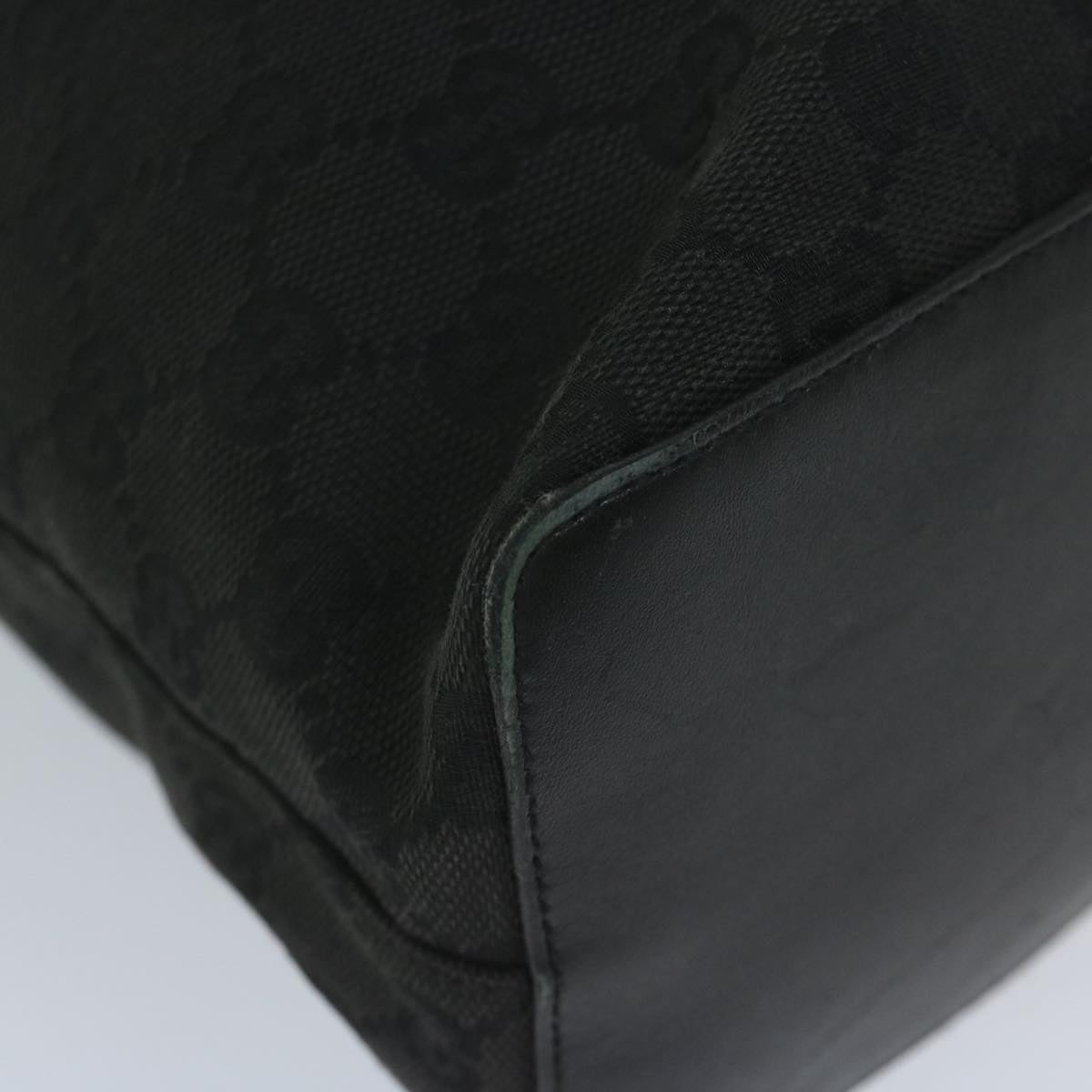 GUCCI GG Canvas Shoulder Bag Black 90644 yk9618
