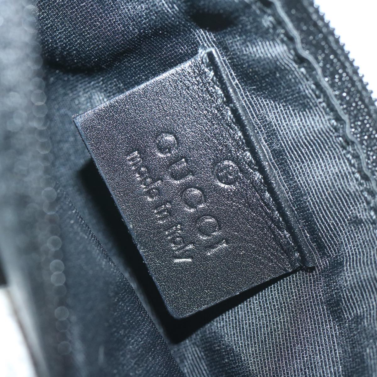 GUCCI GG Canvas Shoulder Bag Black 90644 yk9618