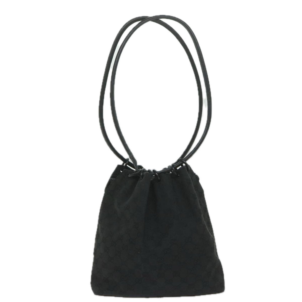 GUCCI GG Canvas Shoulder Bag Black 90644 yk9618
