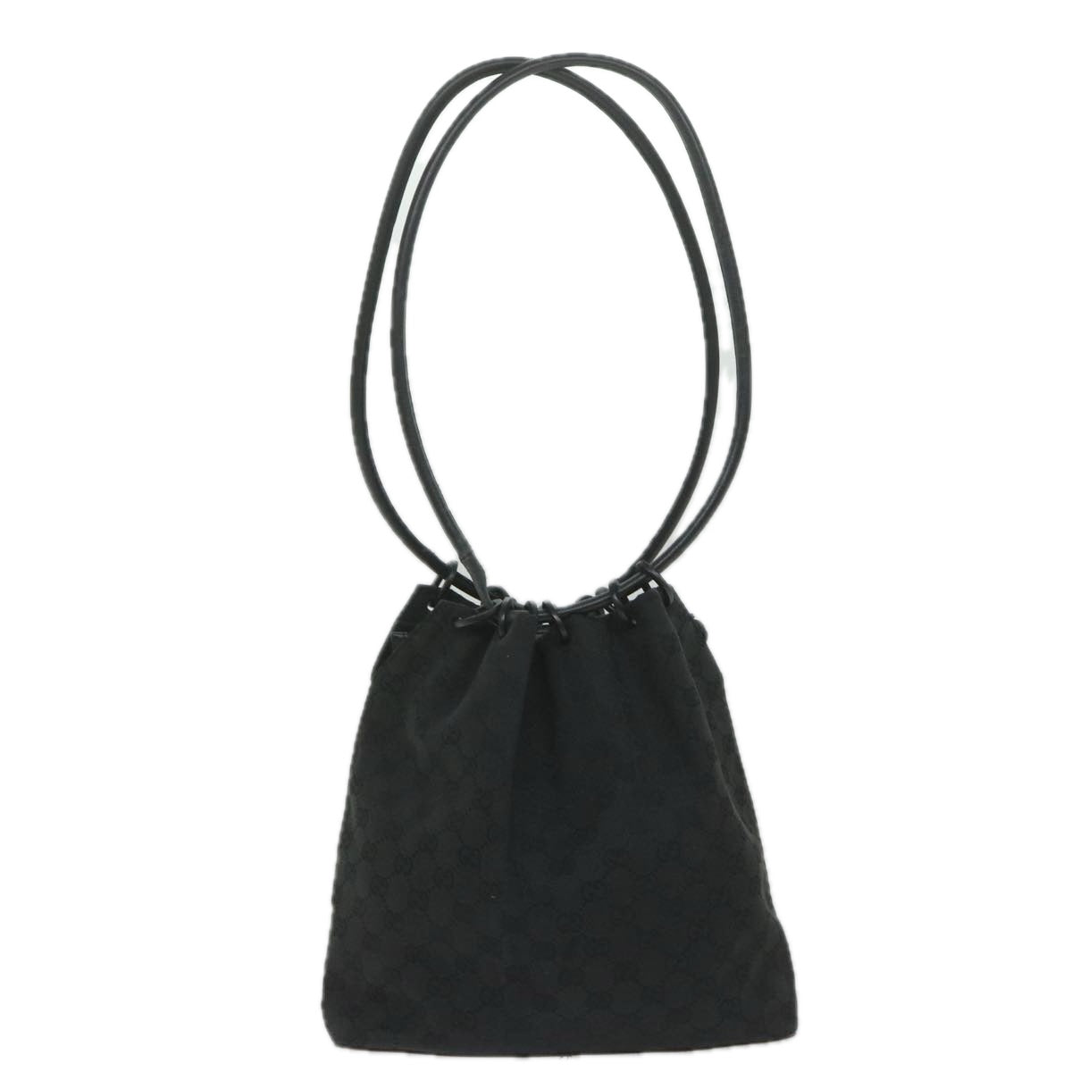 GUCCI GG Canvas Shoulder Bag Black 90644 yk9618