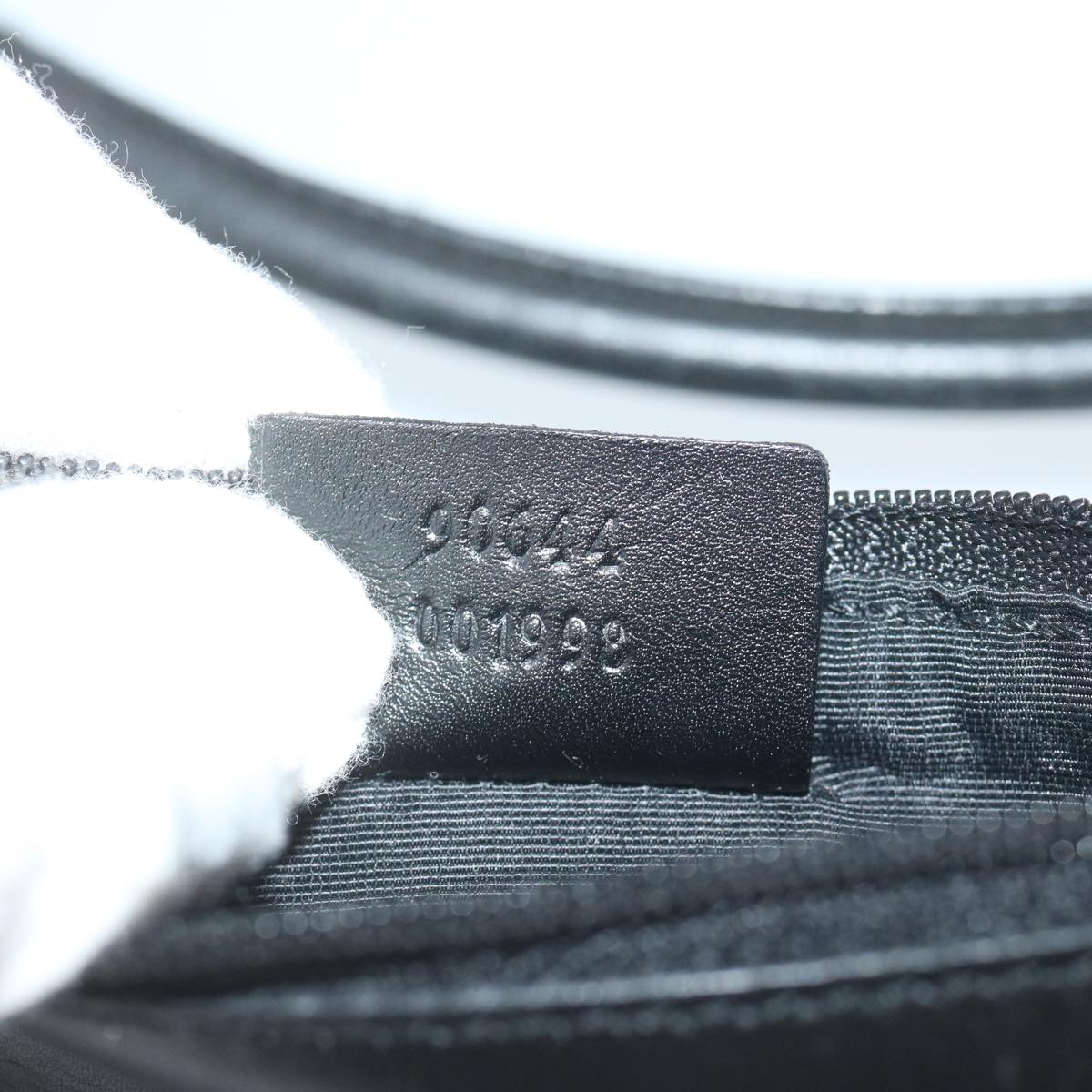GUCCI GG Canvas Shoulder Bag Black 90644 yk9618