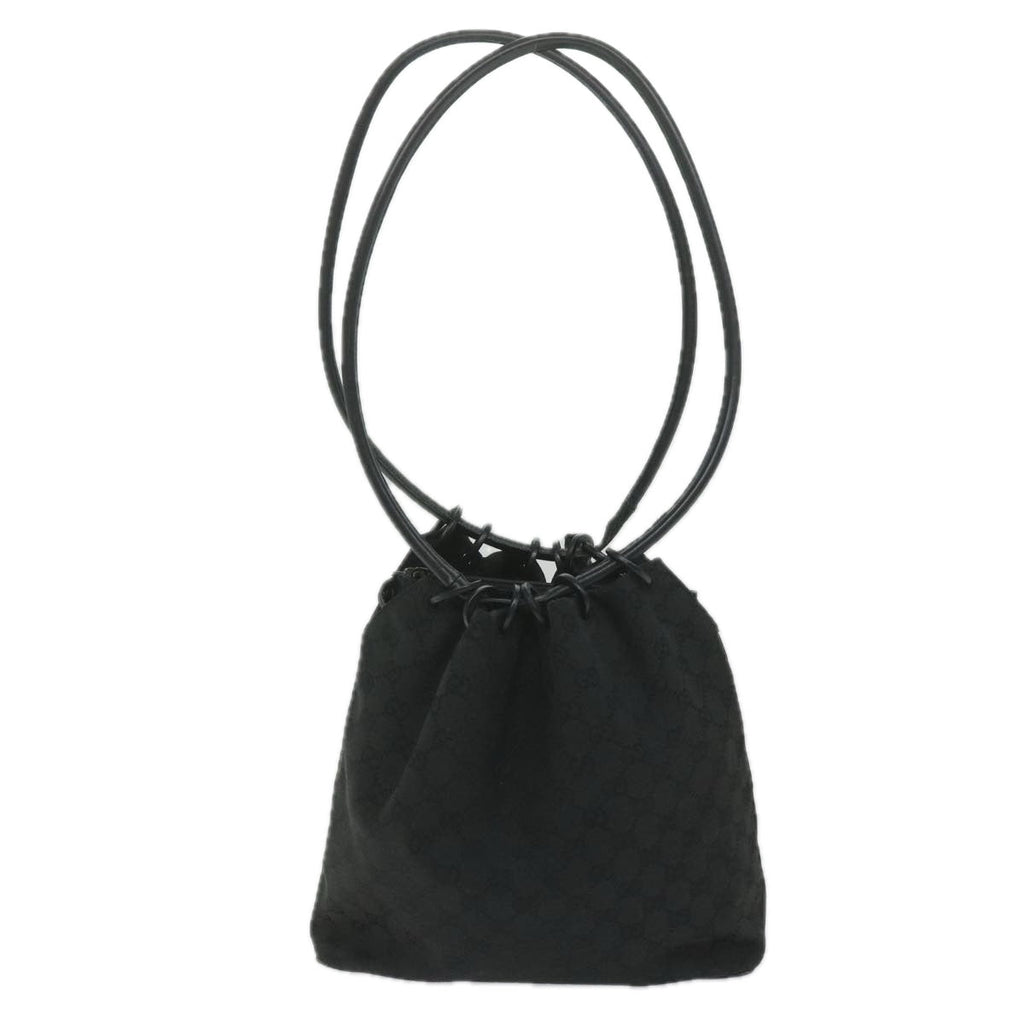 GUCCI GG Canvas Shoulder Bag Black 90644 yk9618