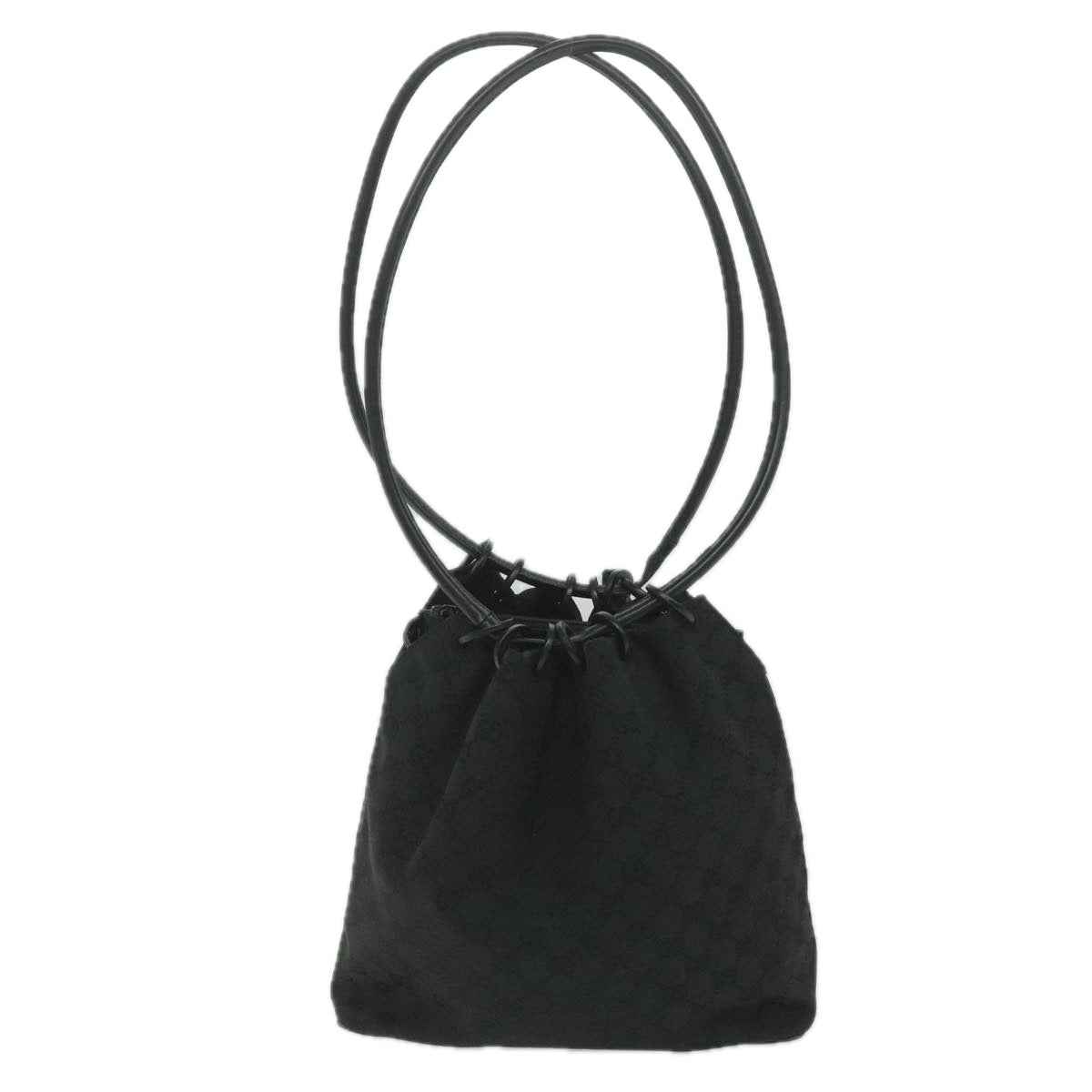 GUCCI GG Canvas Shoulder Bag Black 90644 yk9618