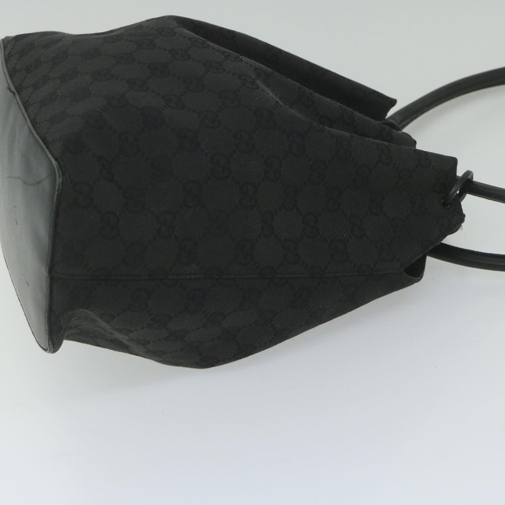 GUCCI GG Canvas Shoulder Bag Black 90644 yk9618