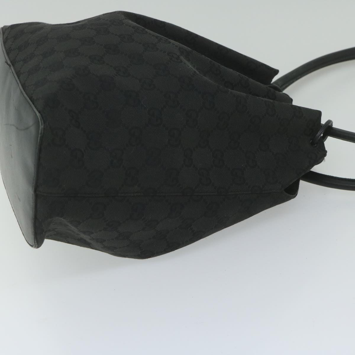 GUCCI GG Canvas Shoulder Bag Black 90644 yk9618