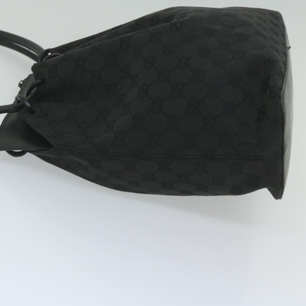 GUCCI GG Canvas Shoulder Bag Black 90644 yk9618