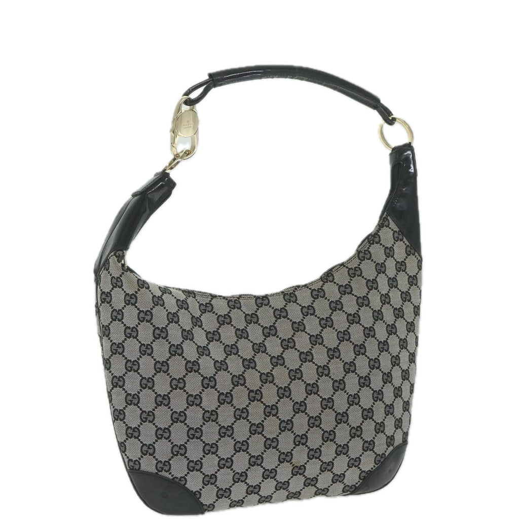 GUCCI GG Canvas Shoulder Bag Gray 001 4157 yk9622