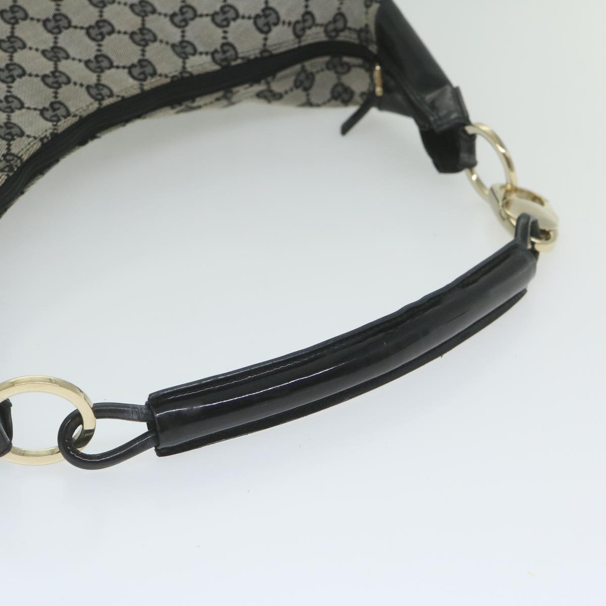 GUCCI GG Canvas Shoulder Bag Gray 001 4157 yk9622