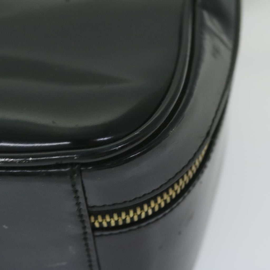 GUCCI Bamboo Vanity Cosmetic Pouch Patent leather Black 000 3270 yk9625