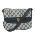 GUCCI GG Supreme Shoulder Bag PVC Leather Navy yk9675