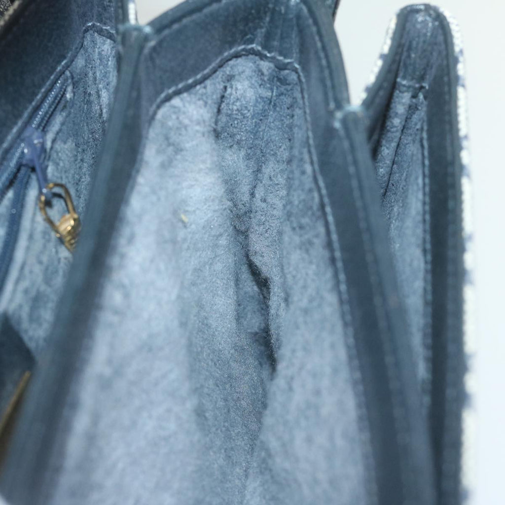 GUCCI GG Supreme Shoulder Bag PVC Leather Navy yk9675
