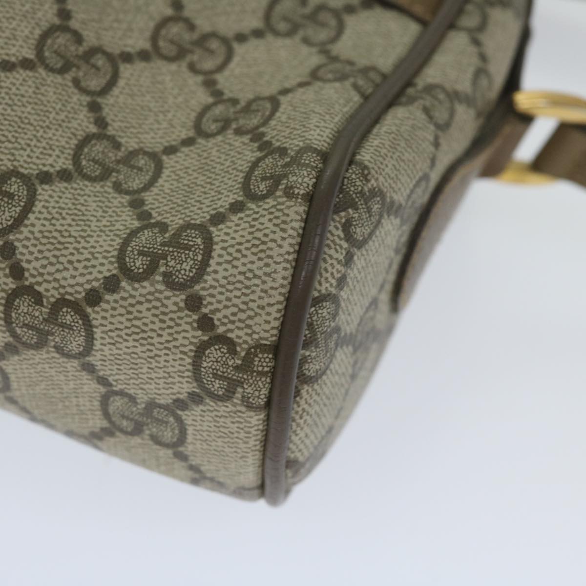 GUCCI GG Supreme Web Sherry Line Shoulder Bag Beige Red 56 02 004 yk9683