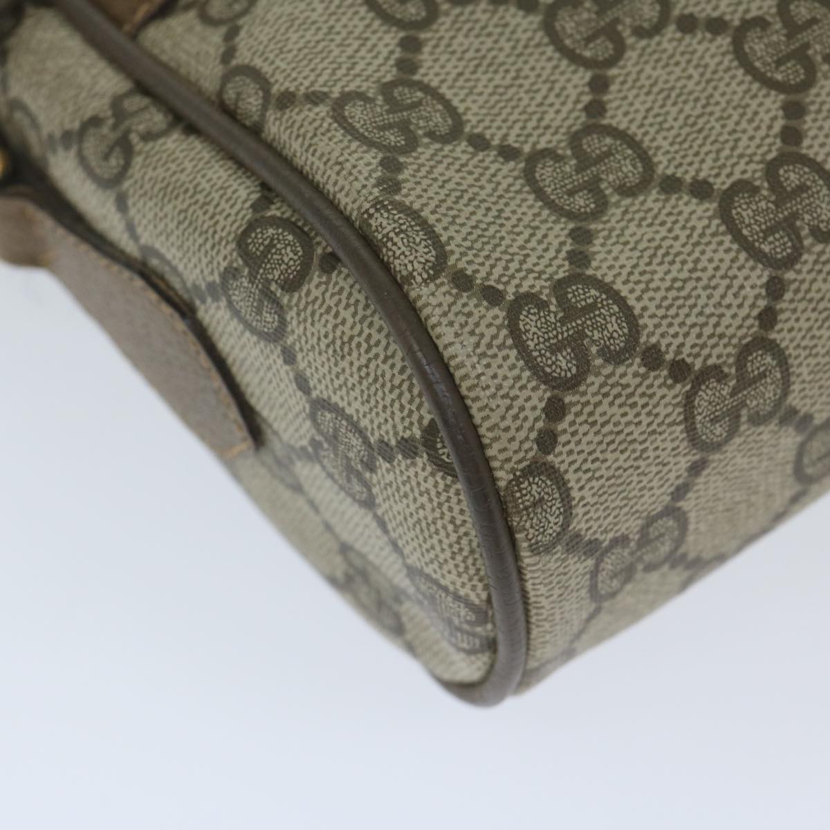 GUCCI GG Supreme Web Sherry Line Shoulder Bag Beige Red 56 02 004 yk9683