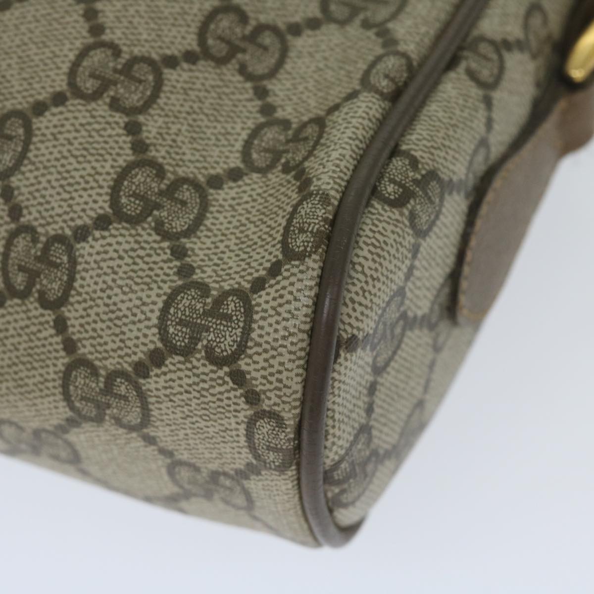 GUCCI GG Supreme Web Sherry Line Shoulder Bag Beige Red 56 02 004 yk9683