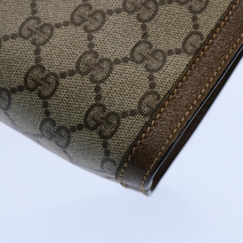 GUCCI GG Supreme Web Sherry Line Clutch Bag Beige Green 89 01 002 yk9700