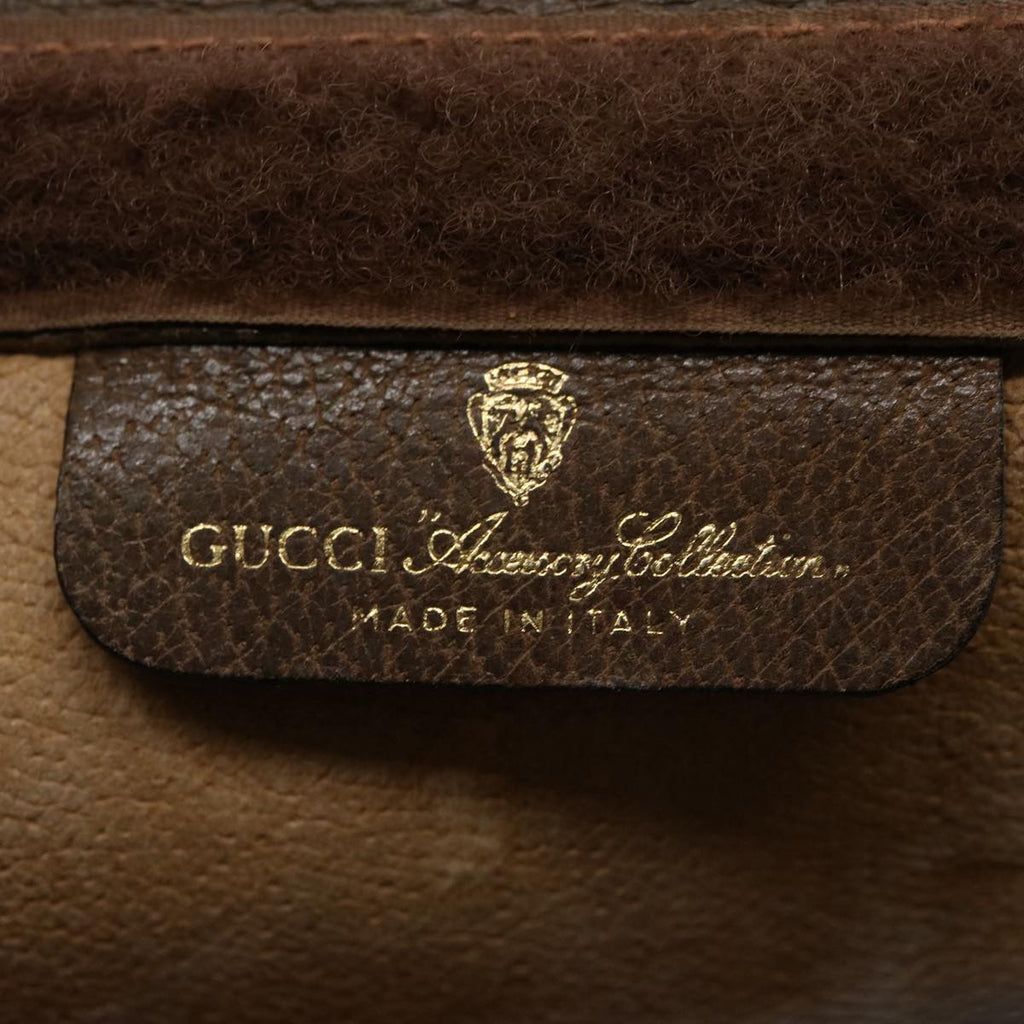 GUCCI GG Supreme Web Sherry Line Clutch Bag Beige Green 89 01 002 yk9700