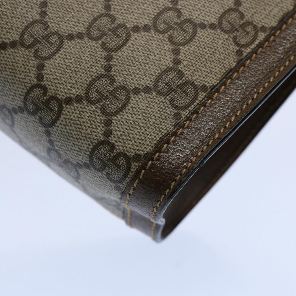 GUCCI GG Supreme Web Sherry Line Clutch Bag Beige Green 89 01 002 yk9700