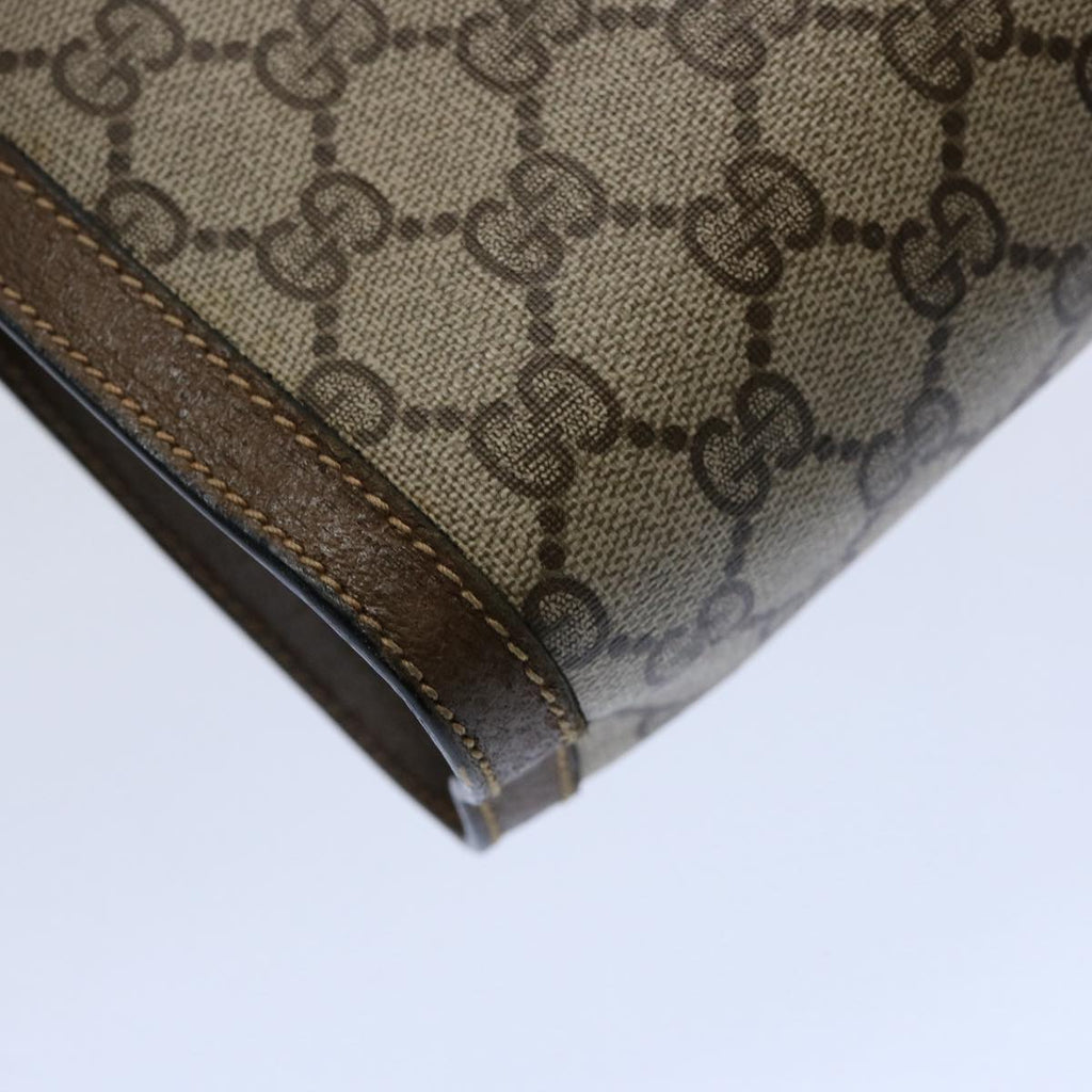 GUCCI GG Supreme Web Sherry Line Clutch Bag Beige Green 89 01 002 yk9700