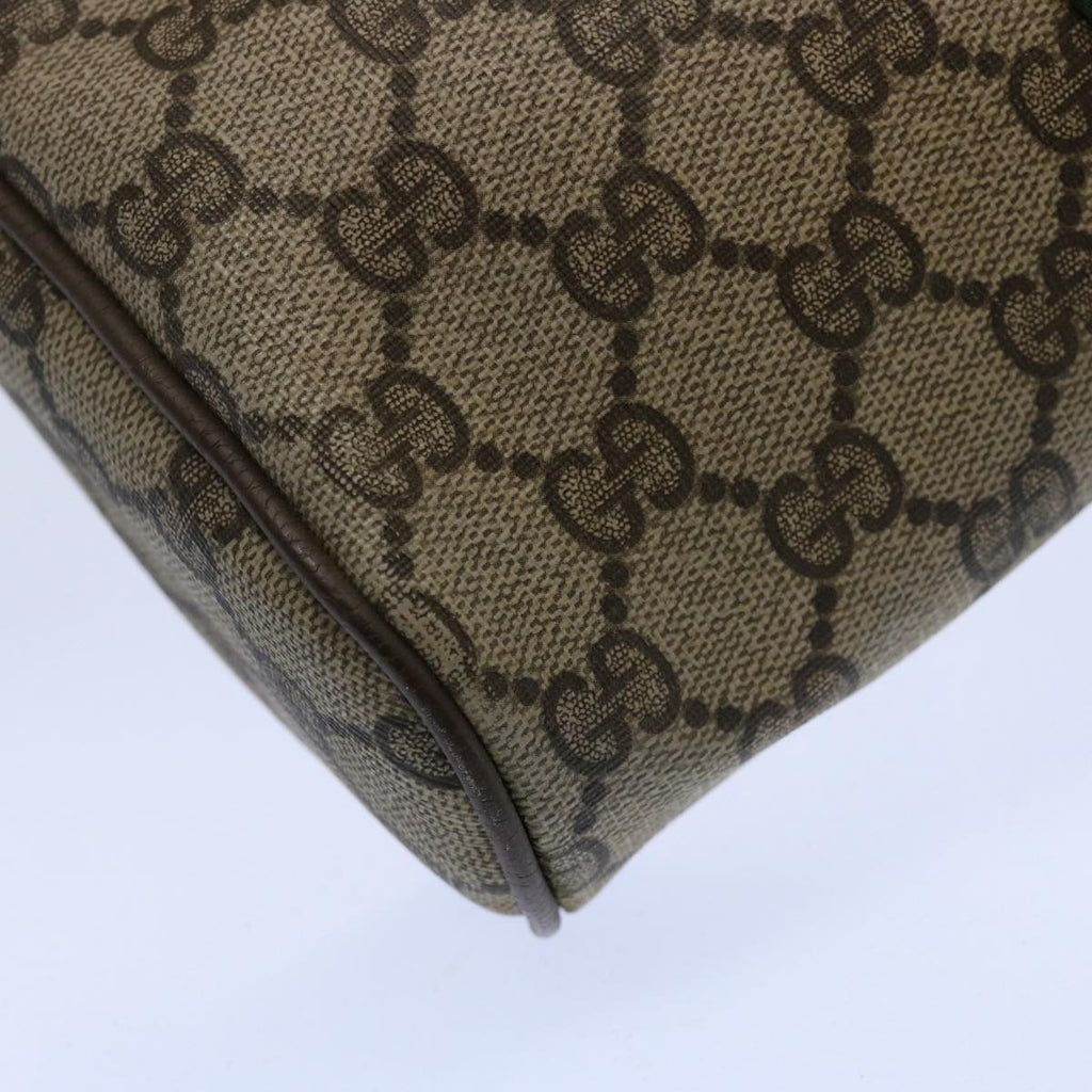 GUCCI GG Supreme Web Sherry Line Clutch Bag Beige Red 89 01 012 yk9732