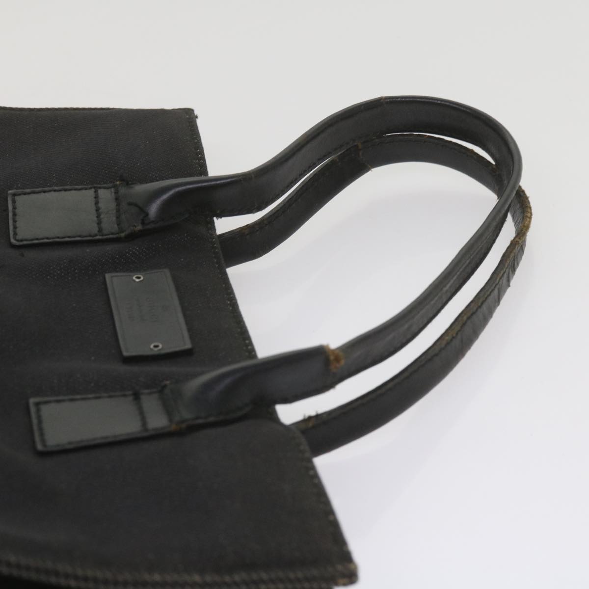 GUCCI GG Canvas Shoulder Bag Canvas patent 4Set Black Beige yk9745