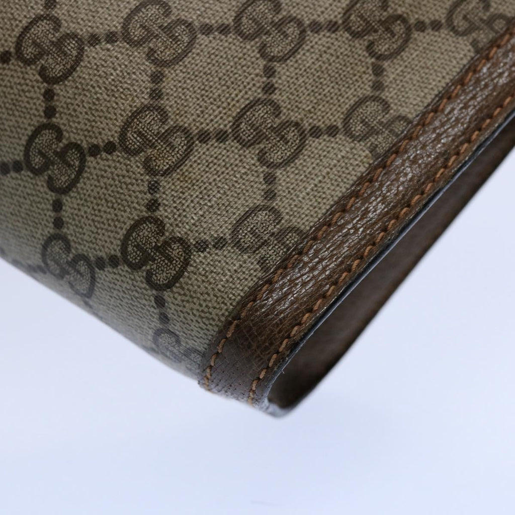 GUCCI GG Supreme Web Sherry Line Clutch Bag Beige Red 89 01 002 yk9751