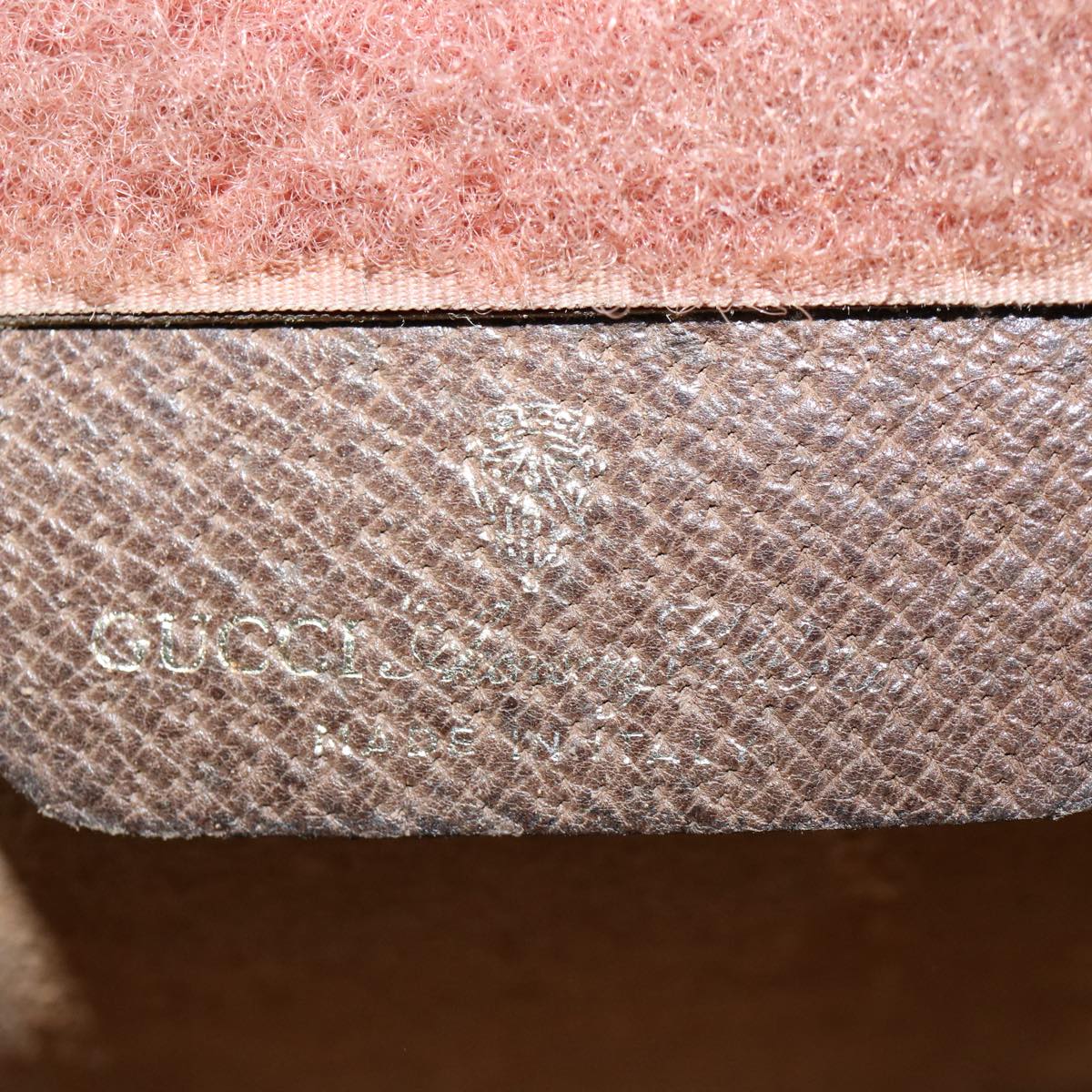 GUCCI GG Supreme Web Sherry Line Clutch Bag Beige Red 89 01 002 yk9751