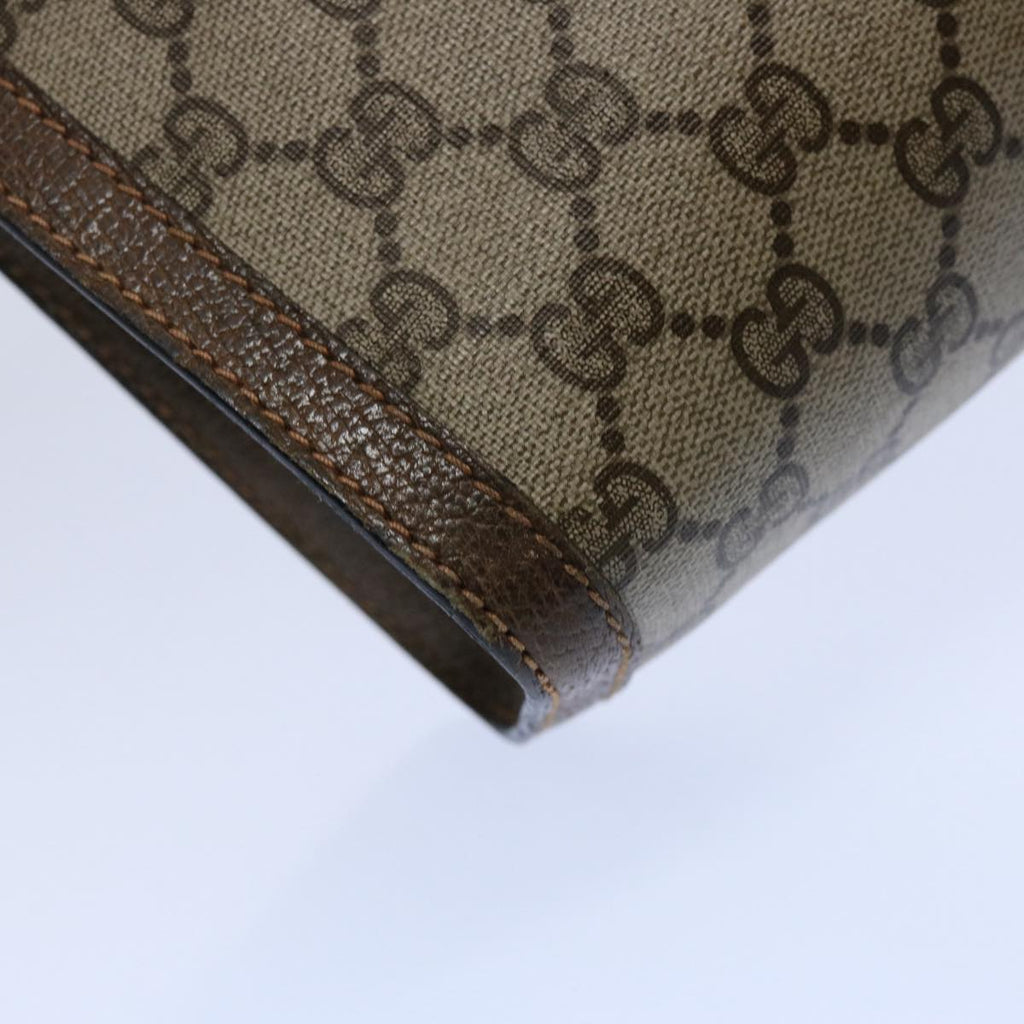 GUCCI GG Supreme Web Sherry Line Clutch Bag Beige Red 89 01 002 yk9751