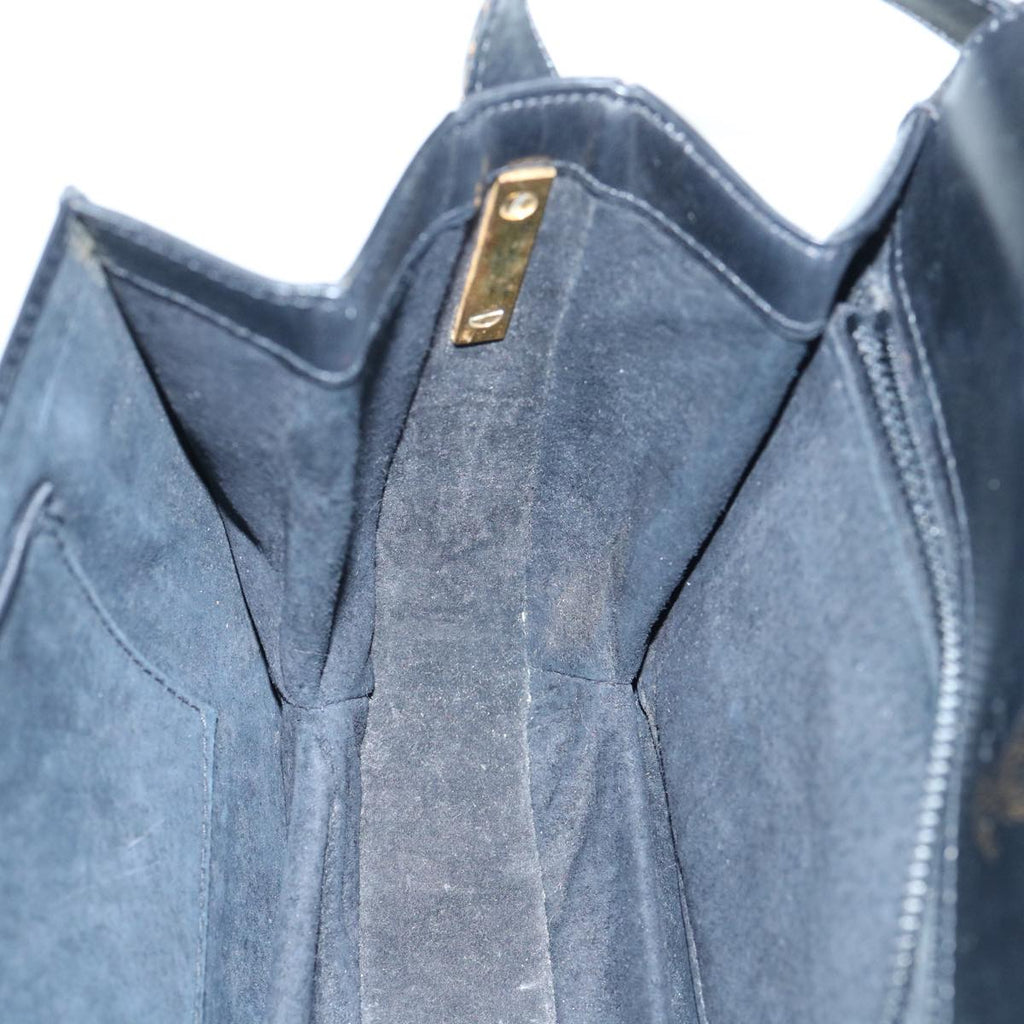 GUCCI Interlocking Shoulder Bag Leather Black yk9764