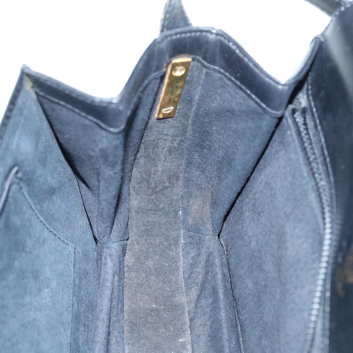 GUCCI Interlocking Shoulder Bag Leather Black yk9764