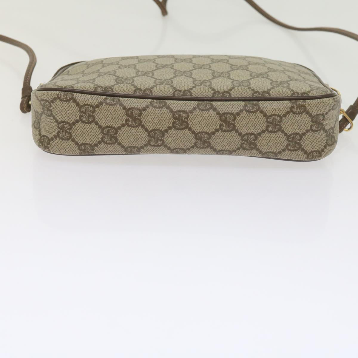 GUCCI GG Canvas Shoulder Bag PVC Beige yk9779