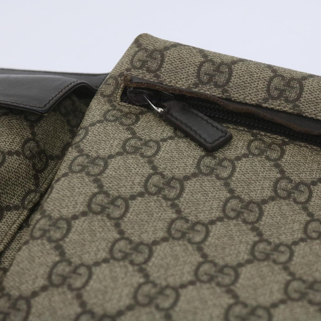 GUCCI GG Canvas Waist bag PVC Beige 28566 yk9788