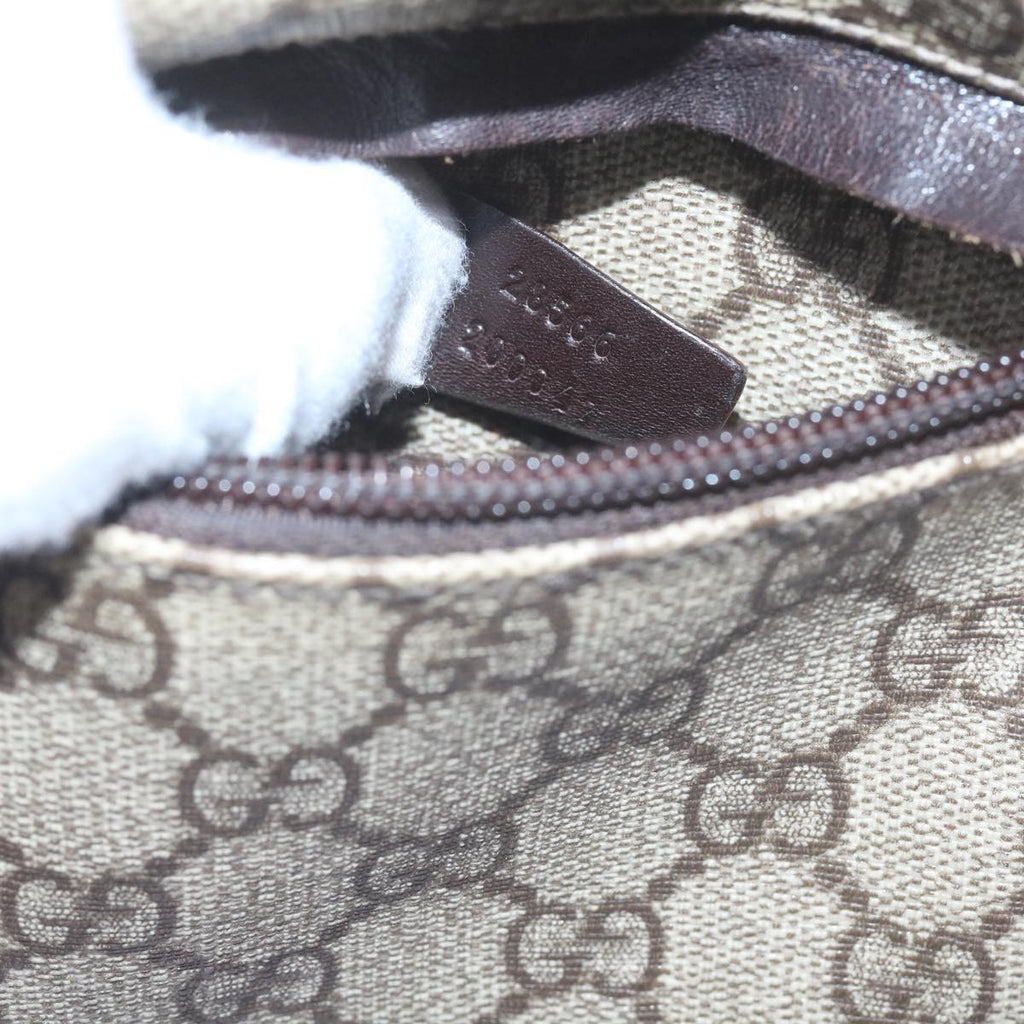 GUCCI GG Canvas Waist bag PVC Beige 28566 yk9788