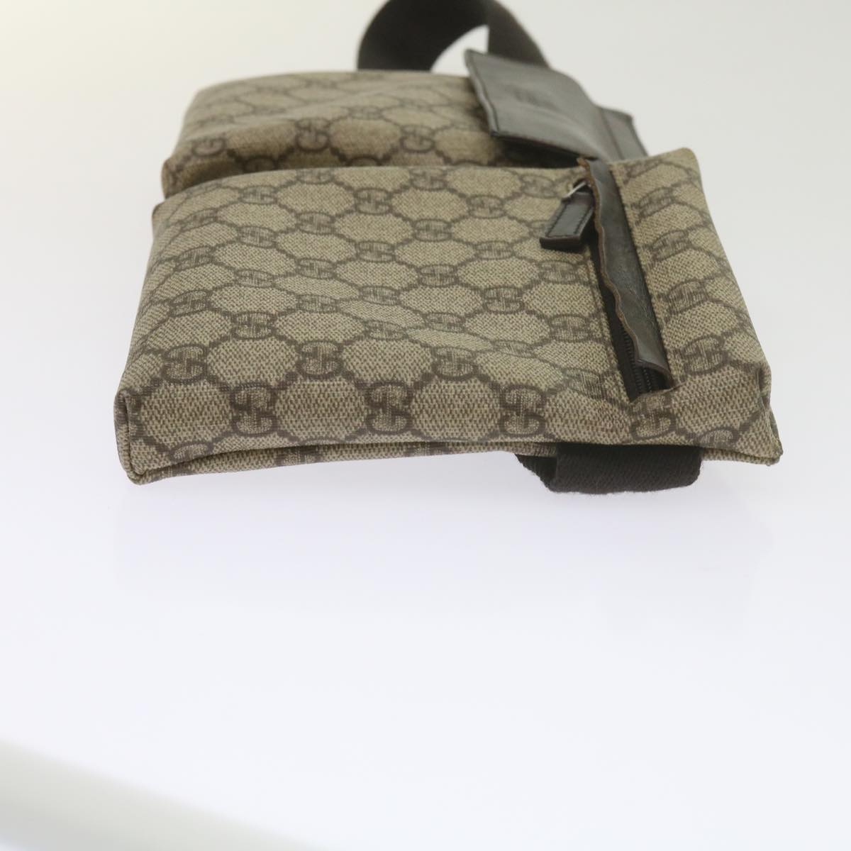 GUCCI GG Canvas Waist bag PVC Beige 28566 yk9788