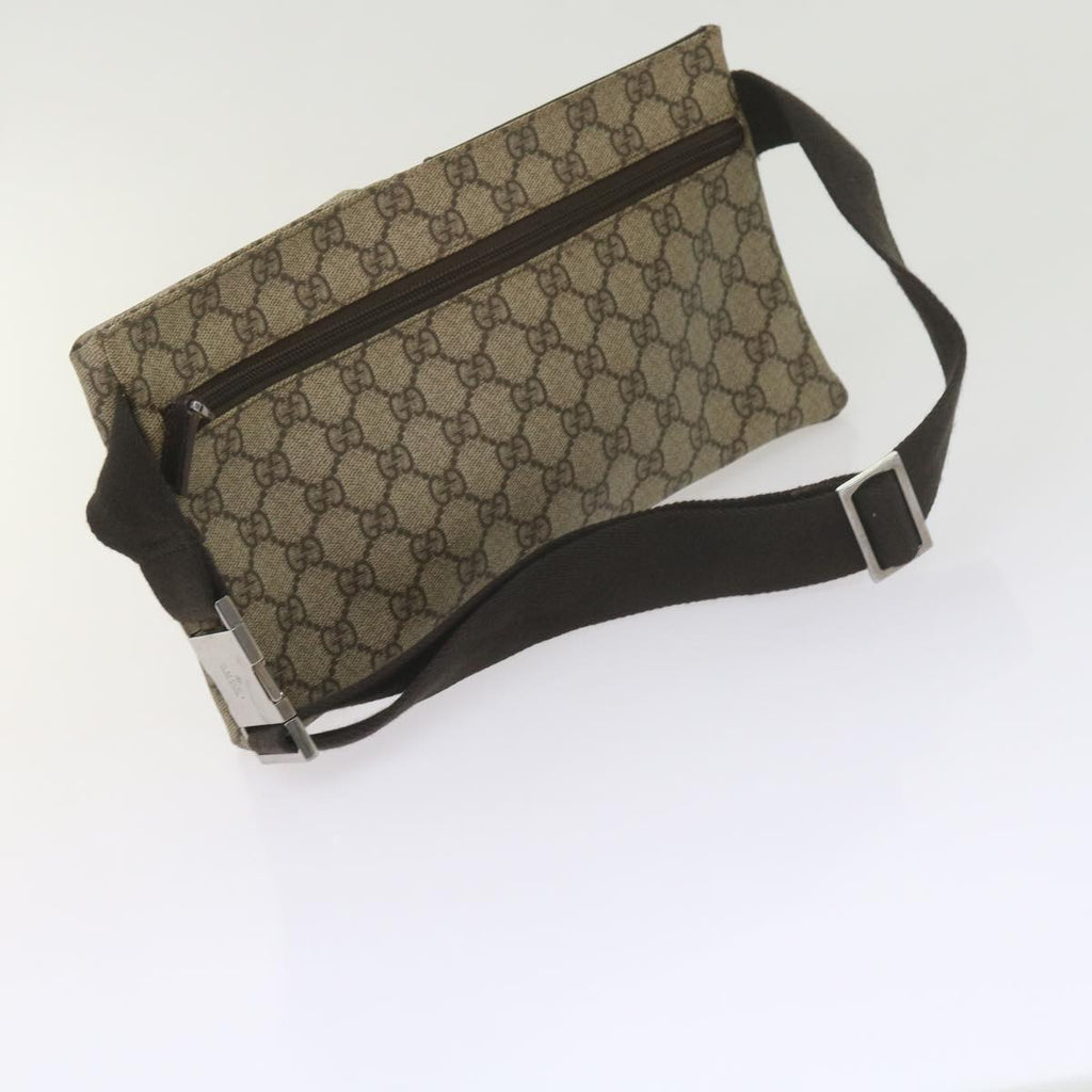 GUCCI GG Canvas Waist bag PVC Beige 28566 yk9788