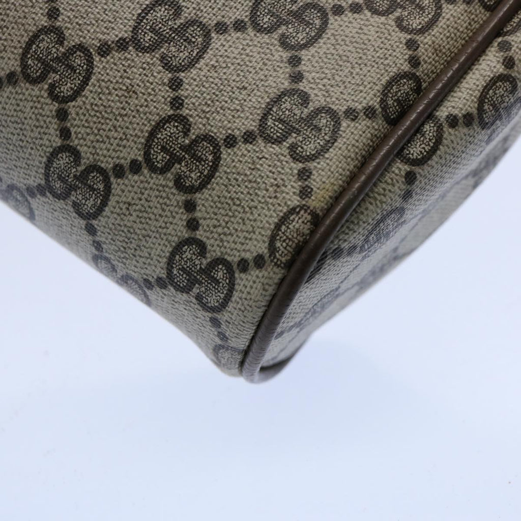 GUCCI GG Supreme Web Sherry Line Clutch Bag Beige Red Green yk9805