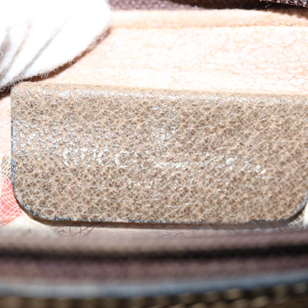 GUCCI GG Supreme Web Sherry Line Clutch Bag Beige Red Green yk9805
