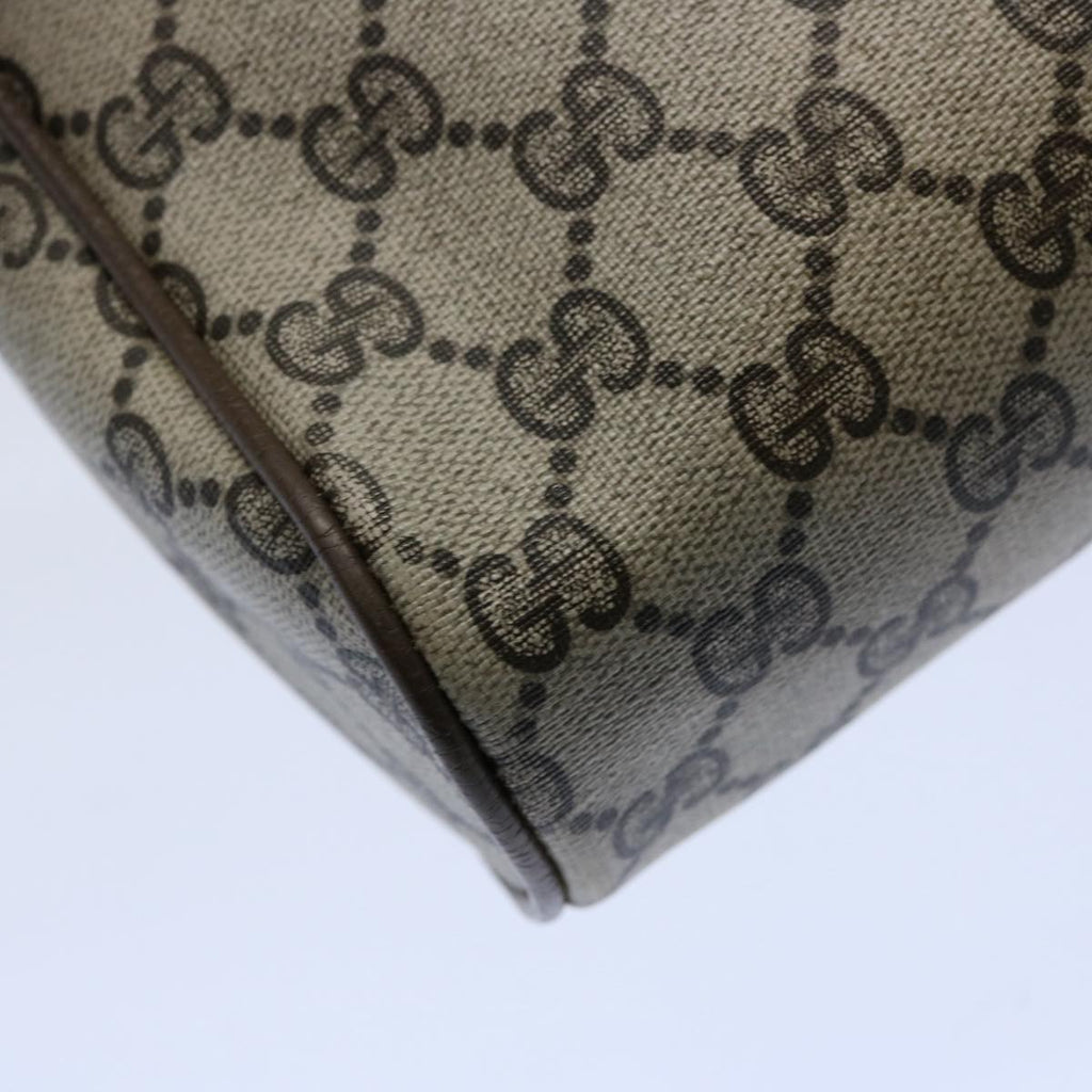 GUCCI GG Supreme Web Sherry Line Clutch Bag Beige Red Green yk9805