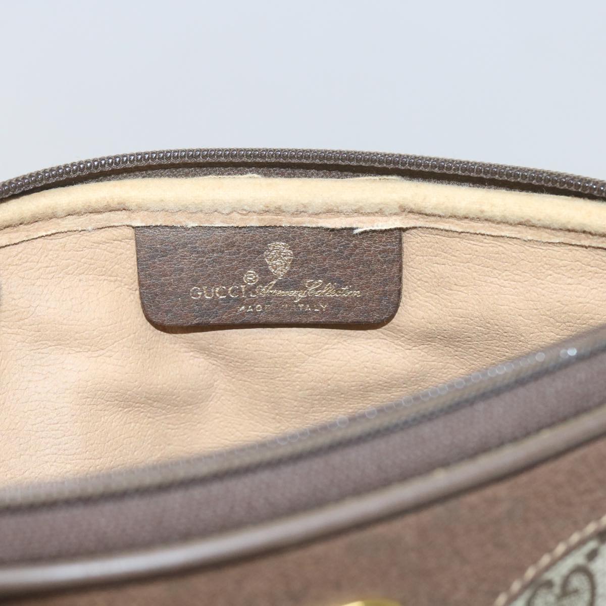 GUCCI GG Canvas Shoulder Bag PVC Beige yk9820