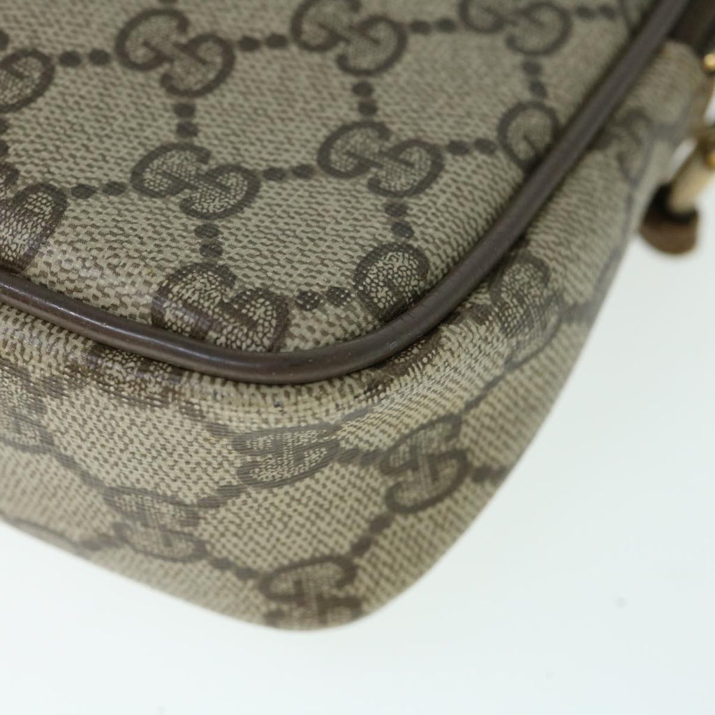 GUCCI GG Canvas Shoulder Bag PVC Beige yk9829
