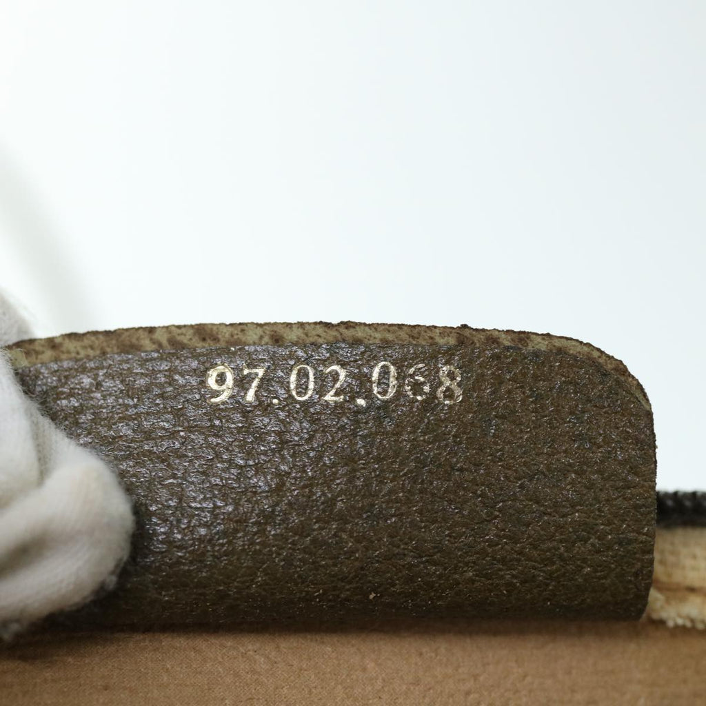 GUCCI GG Canvas Shoulder Bag PVC Beige yk9829