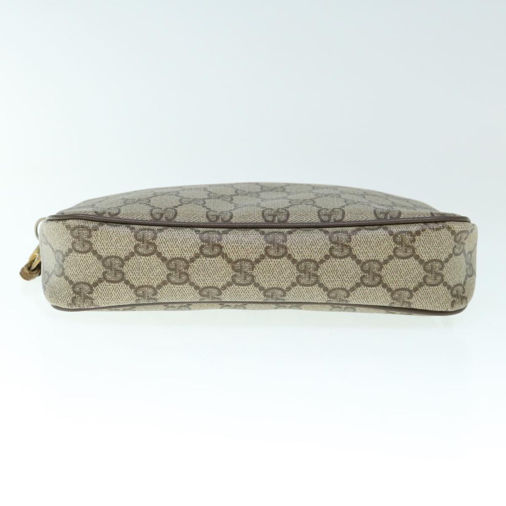 GUCCI GG Canvas Shoulder Bag PVC Beige yk9829