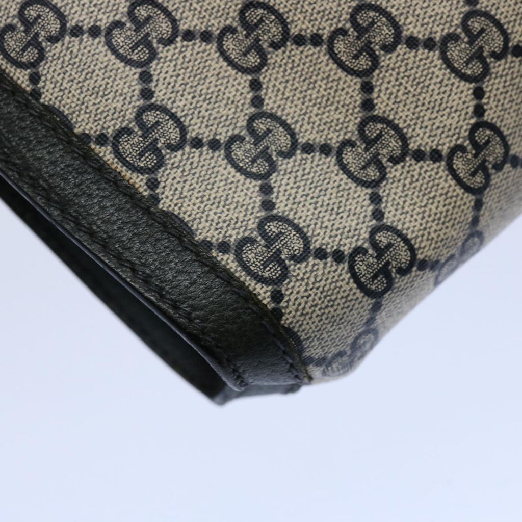 GUCCI GG Supreme Sherry Line Clutch Bag Navy Red 89 01 002 yk9831