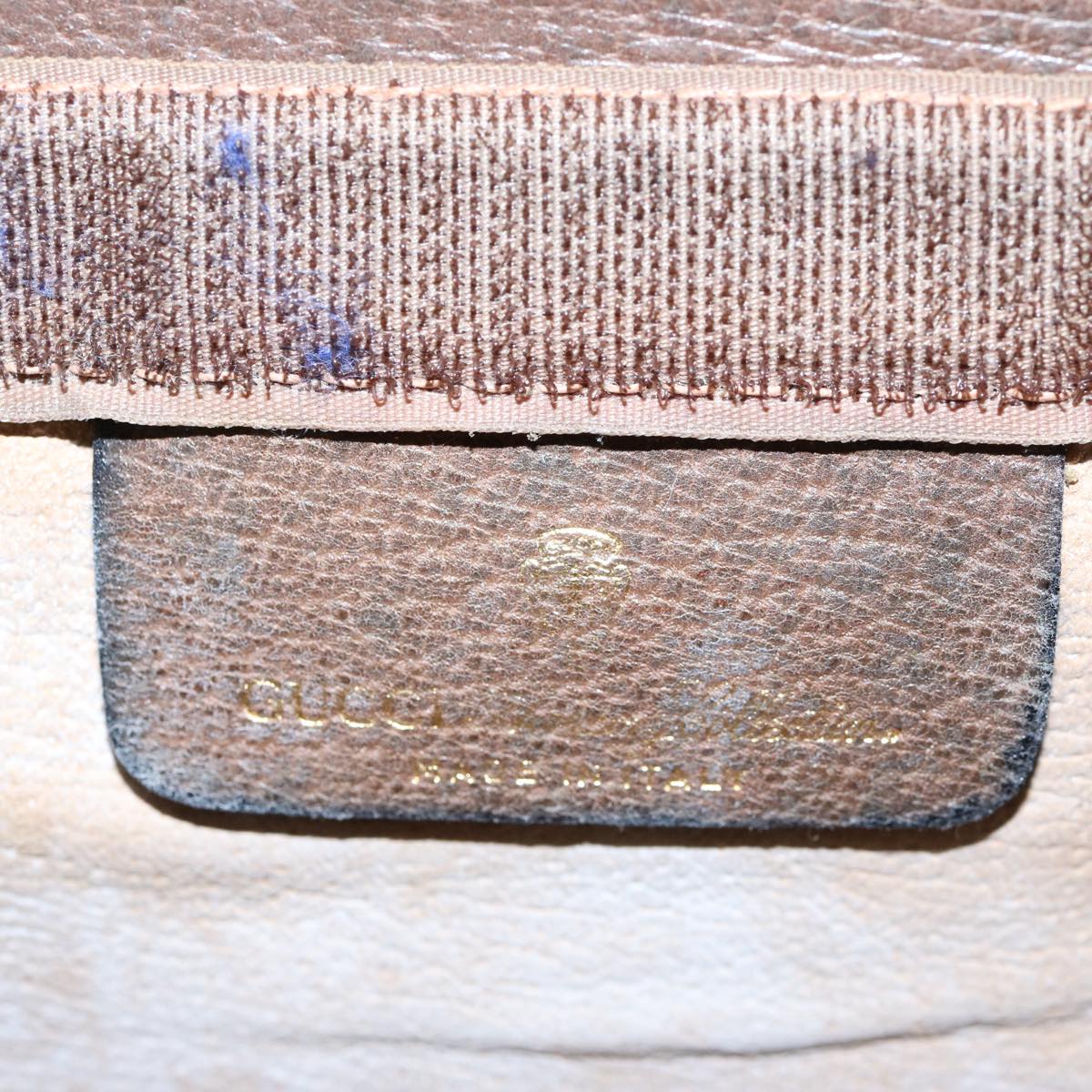 GUCCI GG Supreme Web Sherry Line Clutch Bag Beige Red 64 014 2125 28 yk9835