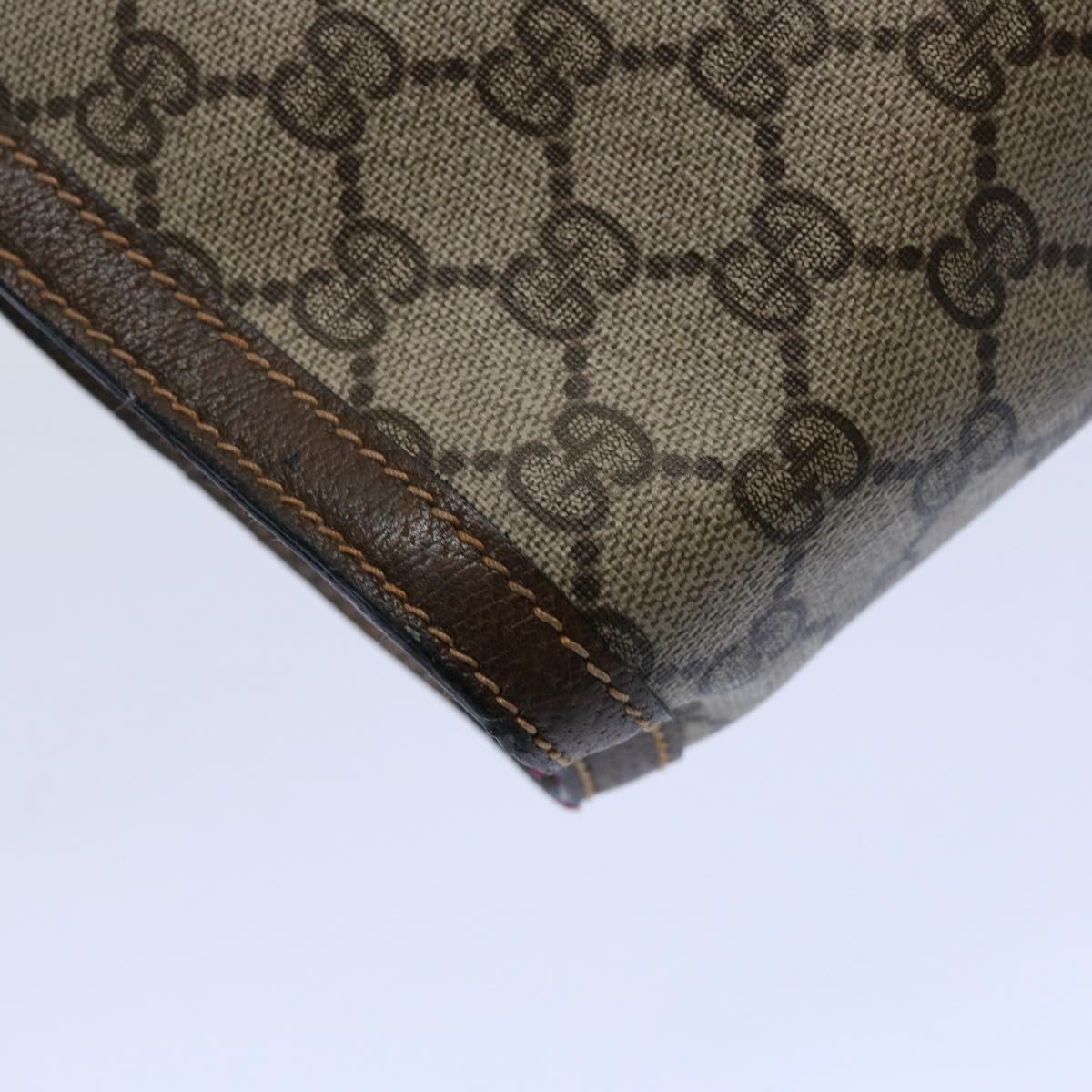 GUCCI GG Supreme Web Sherry Line Clutch Bag Beige Red 64 014 2125 28 yk9835