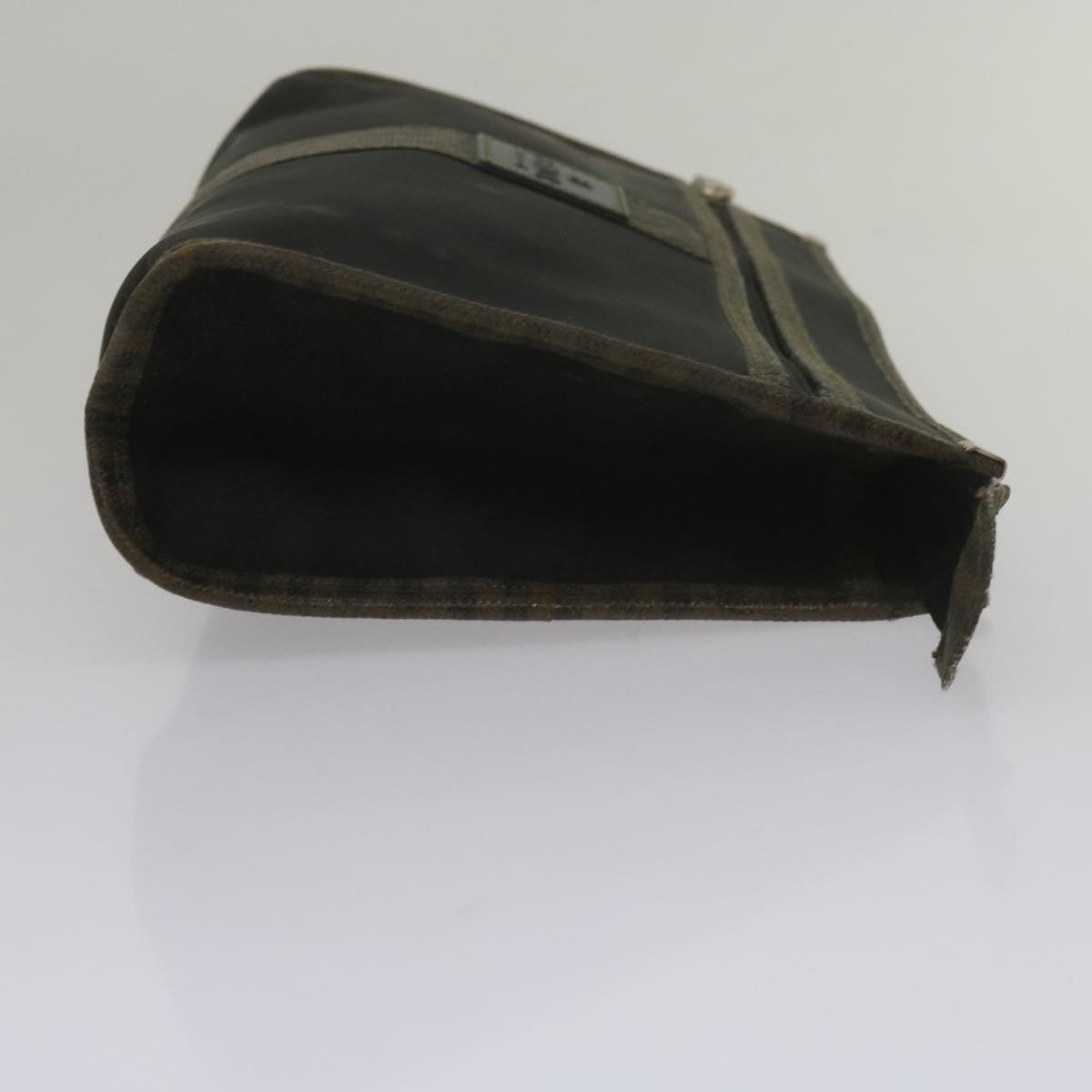 GUCCI Fendi Micro GG Canvas Clutch Bag PVC 2Set Beige yk9852